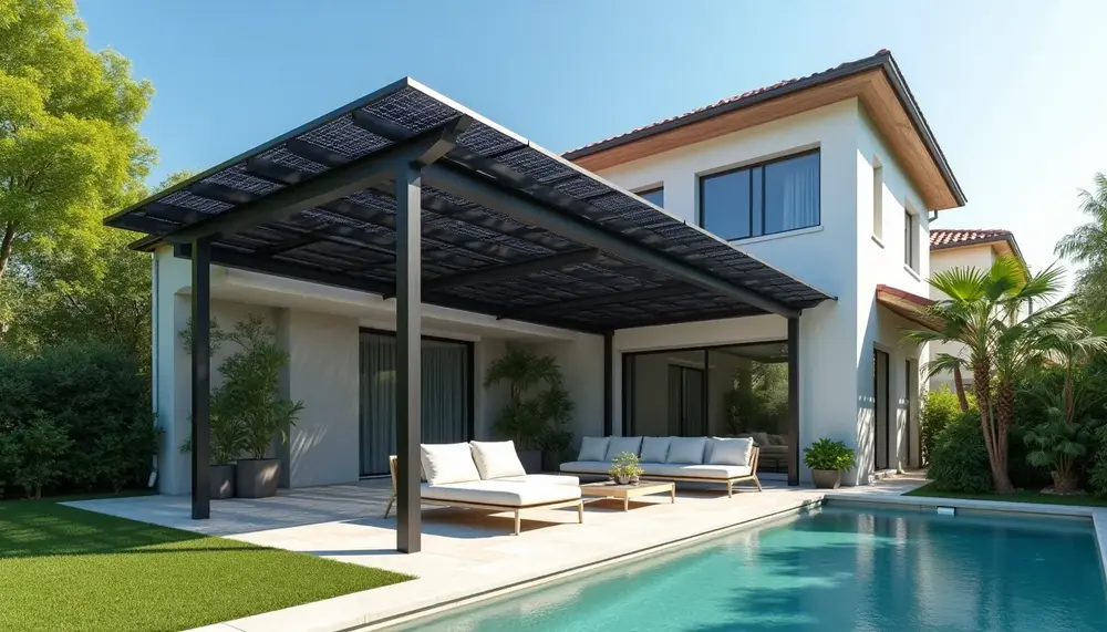 Energieeffizienz steigern: Terrassenüberdachung mit PV Modulen
